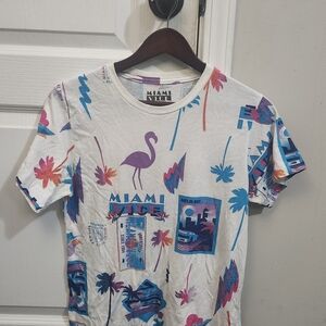 Reason Miami Vice Graphic Tee - White and Purple